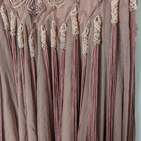 Vintage Sue Wong Mauve Beaded Formal Dress - Picture 3 of 7